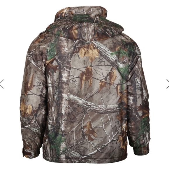 Gamehide Wind & Waterproof Insulated Flatland Parka Size Large Camouflage Warm - Picture 9 of 10